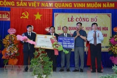 Phu Yen has first advanced new-style rural commune