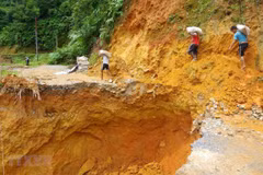 Downpour-triggered landslide kills one in Lai Chau