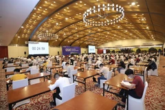 Samsung holds aptitude test for potential recruits