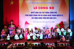 Ha Giang city completes new-style rural area building
