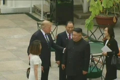 Trump, Kim take stroll around Metropole hotel