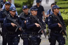 Police increase security in many areas in Singapore (Photo: AFP/VNA)