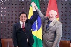 Prime Minister Pham Minh Chinh meets with Brazilian President Luiz Inácio Lula da Silva on May 21, 2023 (Photo: VNA)
