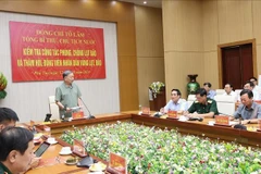 Party General Secretary and State President To Lam speaks at the meeting with the Phu Tho Party Committee’s Standing Board on September 12. (Photo: VNA)