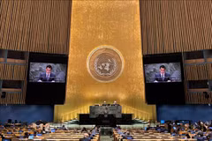 At the UN General Assembly’s emergency special session on September 17-18. (Photo: VNA)