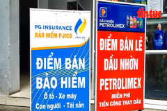 A point of sale for motor vehicle insurance (Photo: VNA)