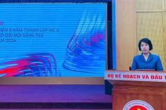 Deputy Minister of Planning and Investment Nguyen Thi Bich Ngoc speaks at the event. (Photo: VNA)