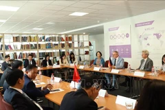 At the roundtable on cooperation in the automobile industry in Germany (Photo: VNA)
