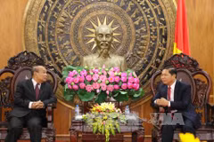 Cambodia’s Minister of Cults and Religion Him Chhe visits Long An
