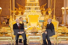 Party chief’s State visit spotlighted on Cambodian media