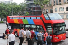 Double-decker tourist bus starts trial run in capital