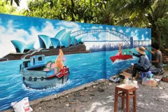 VN-Australia mural village in Dong Thap to attract visitors