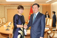 Deputy PM Vuong Dinh Hue receives foreign ambassadors