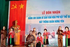 Hung Yen: Trong quan singing named national intangible cultural heritage 