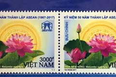 Postage stamp issued on ASEAN’s 50th founding anniversary