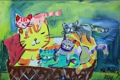 10 year-old artist opens solo show
