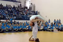 Can Tho in merry mood with Yoga Day