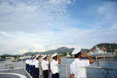 Vietnamese naval ship attends activities in Singapore