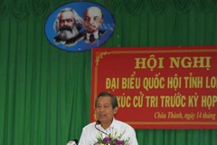 Permanent Deputy PM meets voters in Long An province