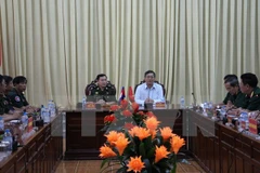 Cambodian military delegation visits Hau Giang