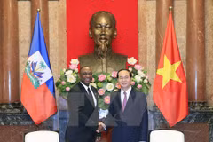 President Tran Dai Quang meets Haitian Senate President 