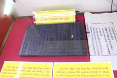 Nguyen dynasty’s woodblocks on Hoang Sa, Truong Sa sovereignty displayed