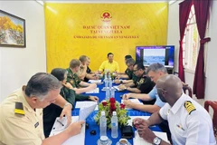 At the seminar introducing Vietnam's foreign policy and defence strategy in Venezuela on May 22. (Photo: VNA)