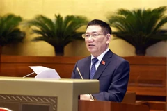Minister of Finance Ho Duc Phoc speaks at the event (Photo: VNA)