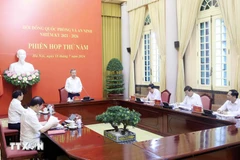 Member of the Politburo and President To Lam speaks at the 5th session of the Council of National Defence and Security in Hanoi on July 18. (Photo: VNA)