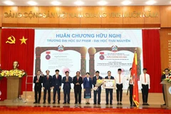 Laos awards Order of Friendship to Thai Nguyen University of Education