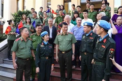 Ministry of Public Security leaders hold meeting with UN peacekeepers