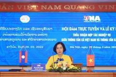 Vietnamese, Lao news agencies intensify cooperation