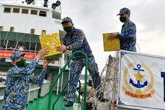 Delegations sent to offer Tet greetings to soldiers at DK1 platforms