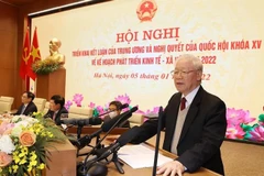 Party chief gives directions at teleconference between Government, localities