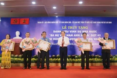 Five posthumously honoured with "Heroic Vietnamese Mother" title in HCM City