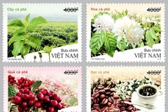 Vietnam issues coffee aroma postage stamps