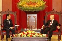 Party leader welcomes visiting Japanese PM Kishida Fumio