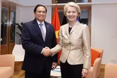 PM meets foreign leaders, partners in Brussels