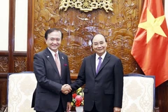 President receives governor of Japanese Kanagawa prefecture