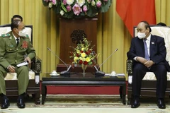 President Nguyen Xuan Phuc receives Lao Minister of Public Security