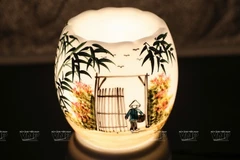 Bat Trang porcelain lamps 