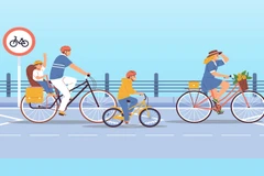 Hanoi piloting dedicated cycling route from Feb. 1