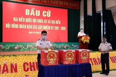 Ba Ria-Vung Tau: Early voting held for soldiers, fishermen