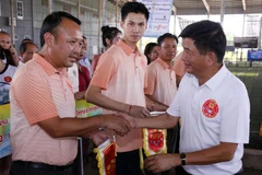 Sport tournament marks ties between Vietnamese, Lao public security forces