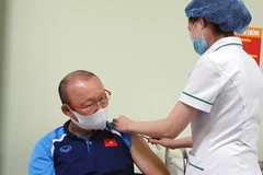 Members of national men’s football team receive COVID-19 vaccinations