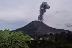 Indonesia's Sinabung volcano erupts again