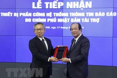 Vietnam receives Japanese equipment for Government Information Reporting System