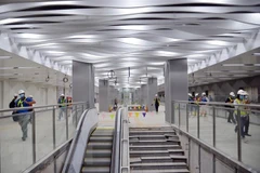 Ba Son underground station’s ground floor completed ahead of schedule