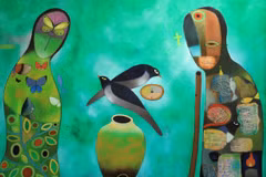 Famous writer opens his first art exhibition in Hanoi 