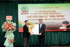 Dak Nong receives geographical indication for locally grown pepper